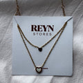 2 heart neckchain